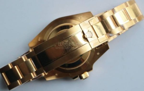 Submariner 116618LB Full YG Wrapped 1:1 Best Edition Black Dial Bracelet A2836 VRF