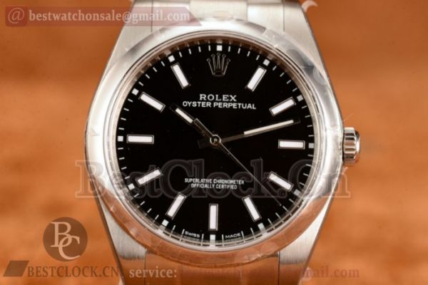 Rolex Oyster Perpetual Air King 11600 Clone Rolex 3135 Auto Black Dial Steel Bracelet (JF)